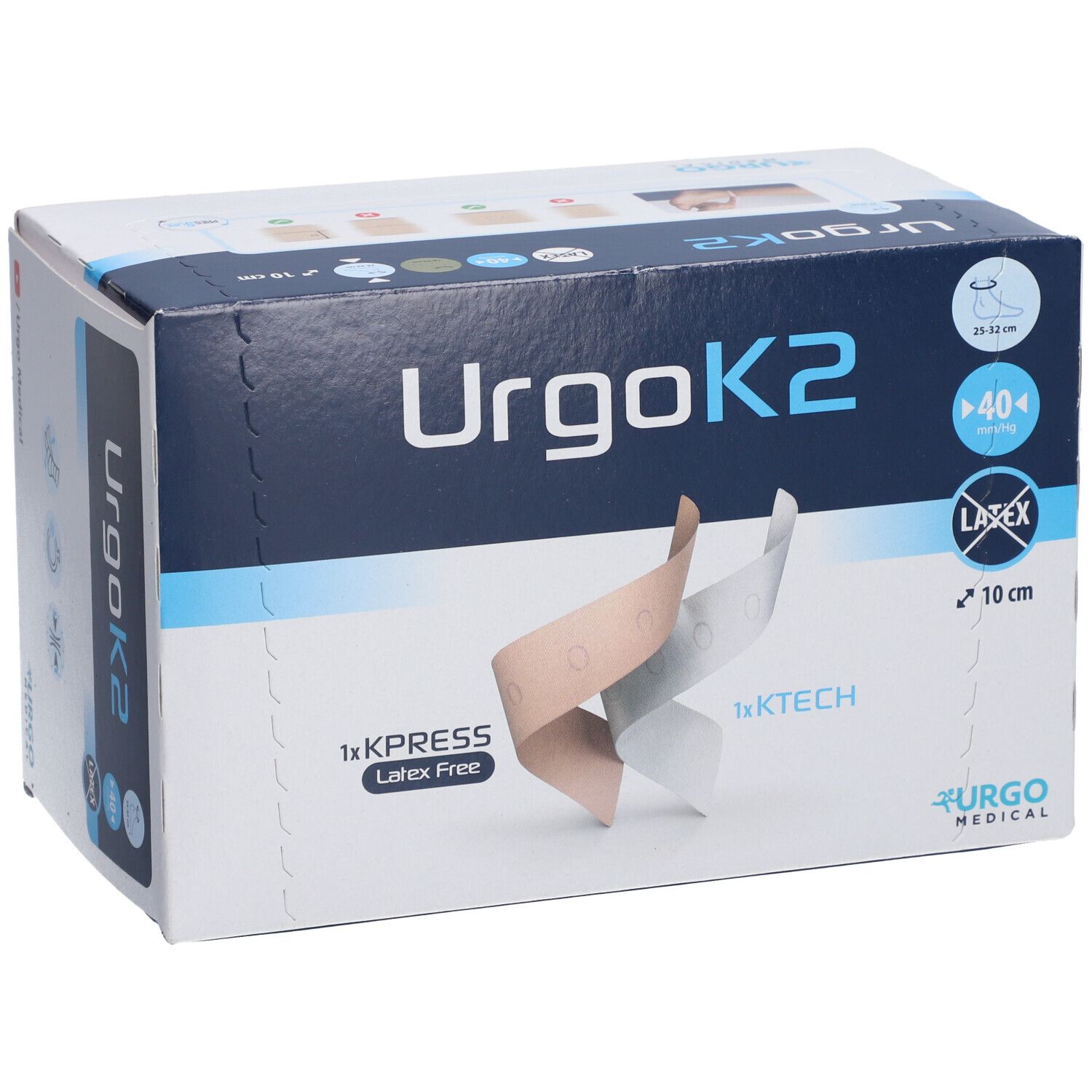 URGOK2 LATEX FREE bandages MULTITYPE système de COMPRESSION VEINEUSE BI-BANDE 25-32CM LARG