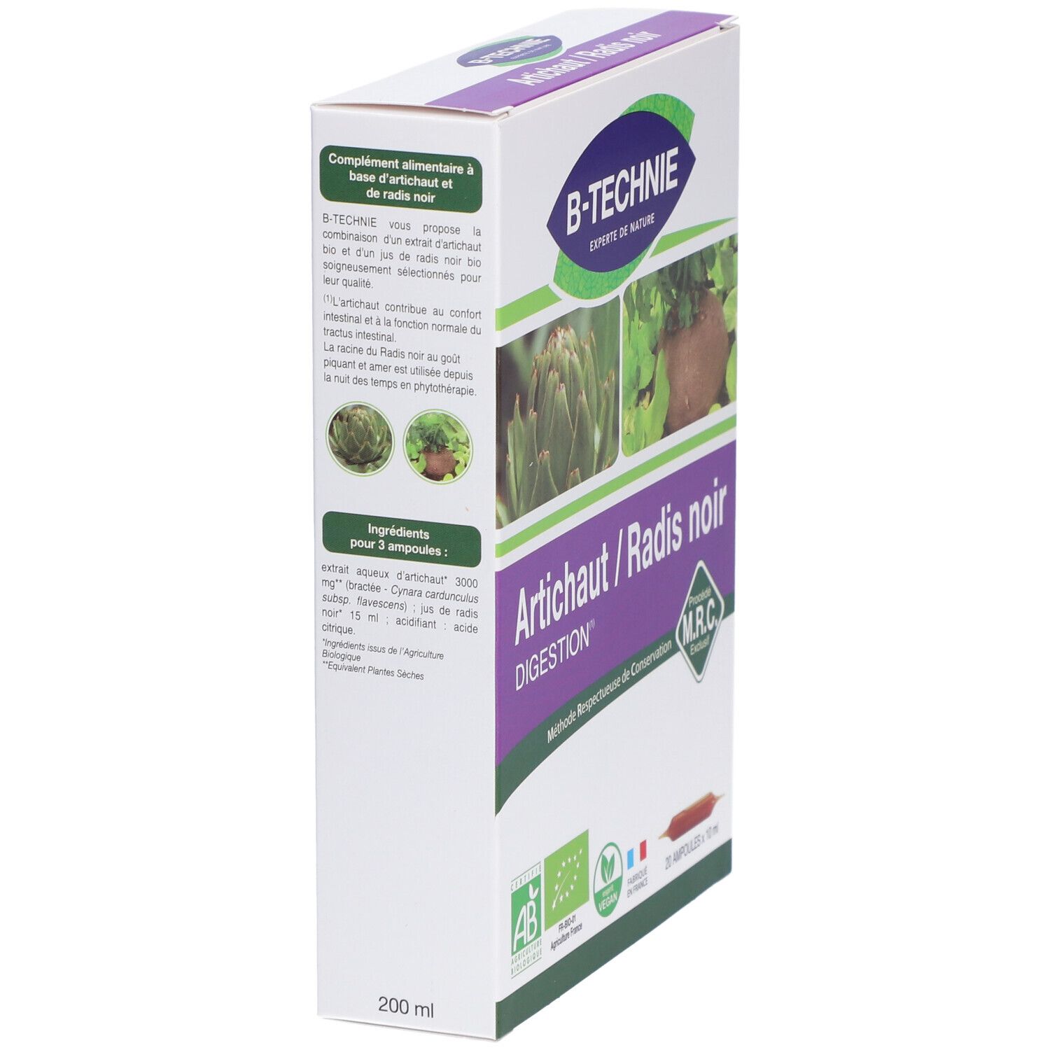 Biotechnie Artichaut-Radis Noir Bio