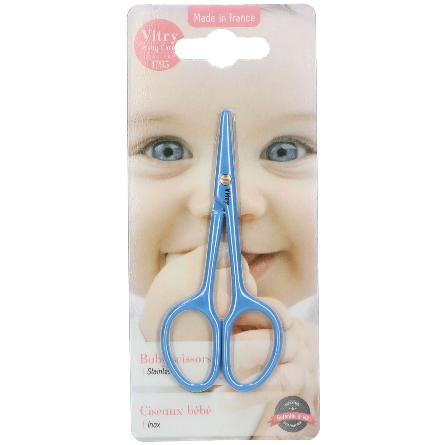 Vitry Ciseaux à ongles pour bébé Bleu ciel