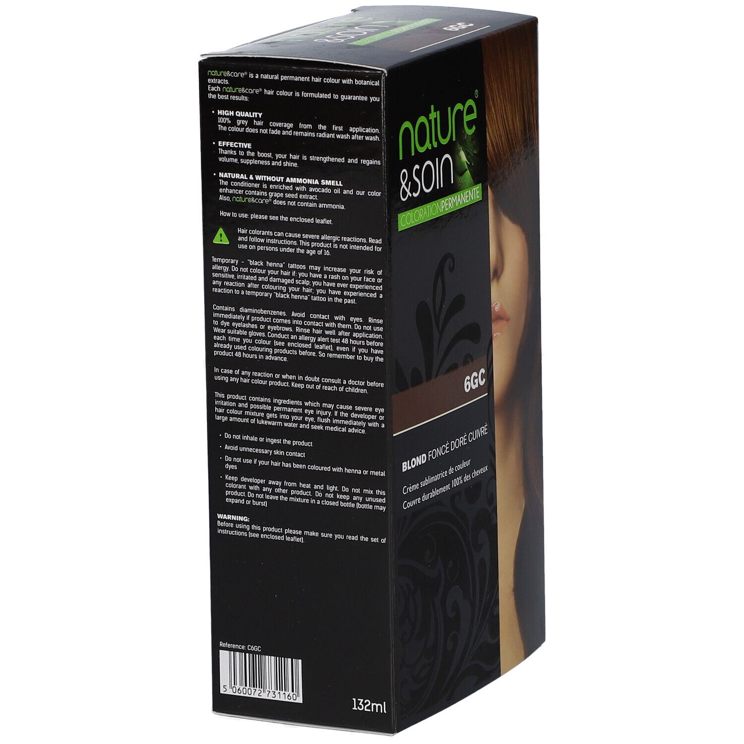 nature & soin® Blond foncé doré cuivre 6GC