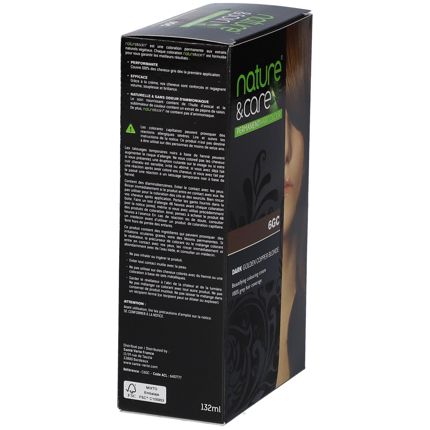nature & soin® Blond foncé doré cuivre 6GC