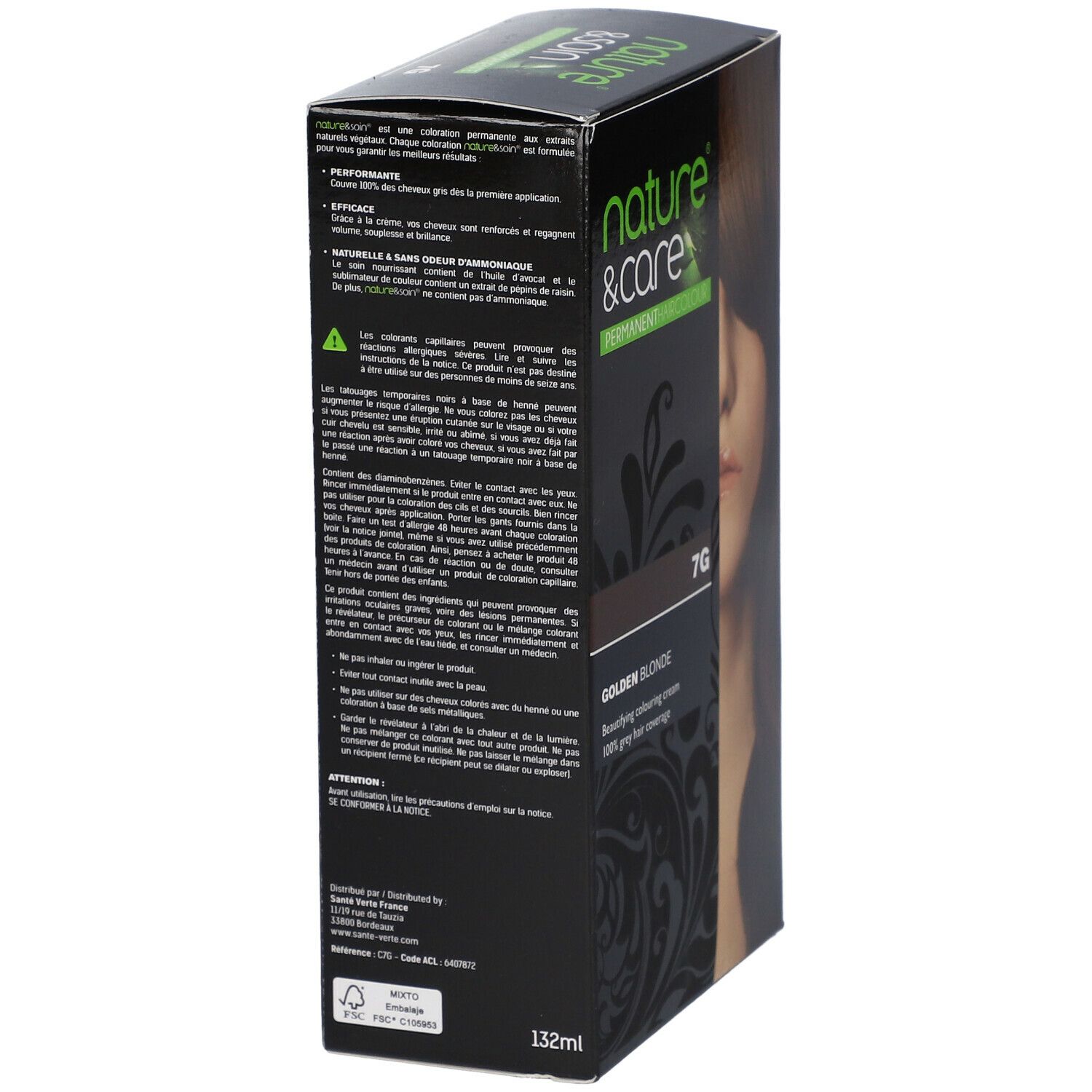nature & soin® Coloration Blond doré 7G