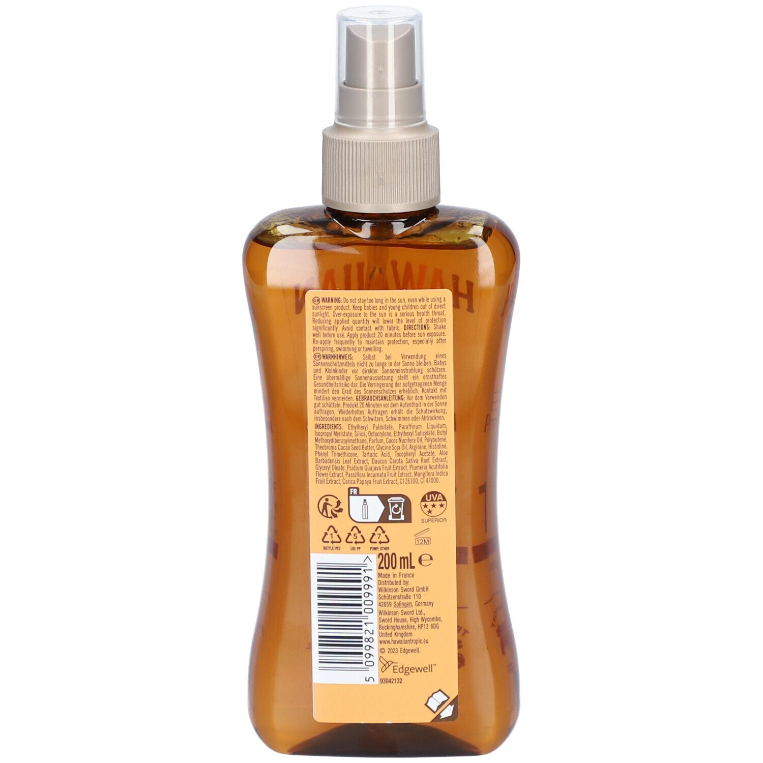 HAWAIIAN Tropic Protective Huile sèche SPF 15