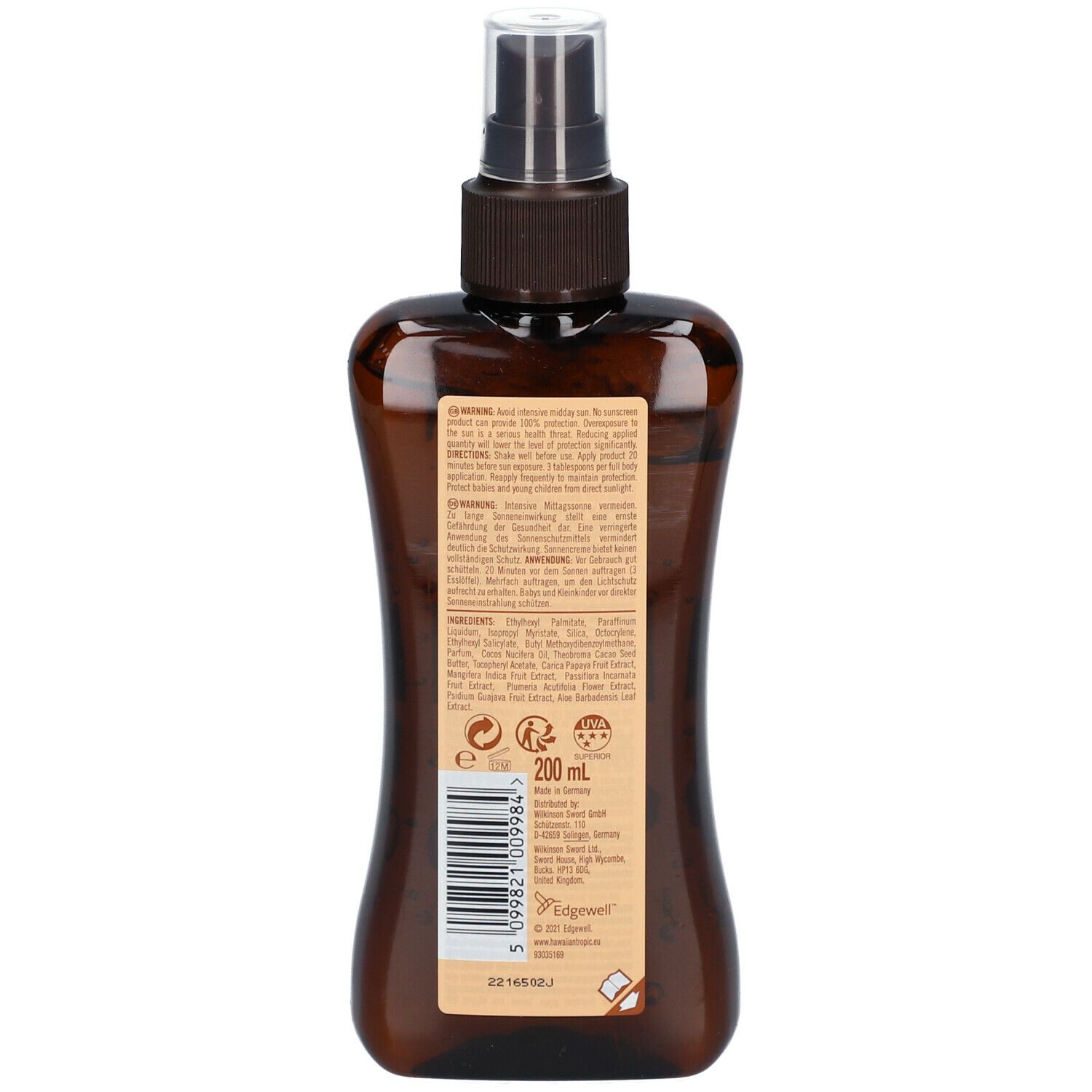 HAWAIIAN Tropic Protective Huile sèche SPF10
