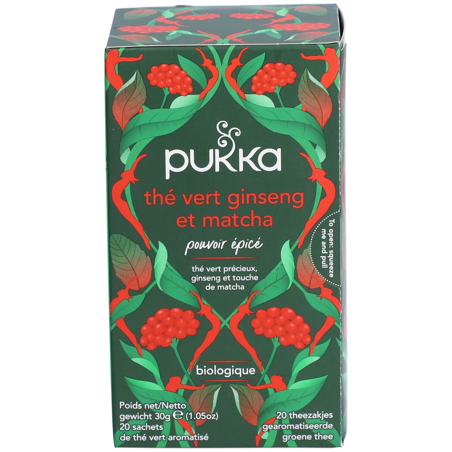 pukka Thé Vert Matcha Ginseng