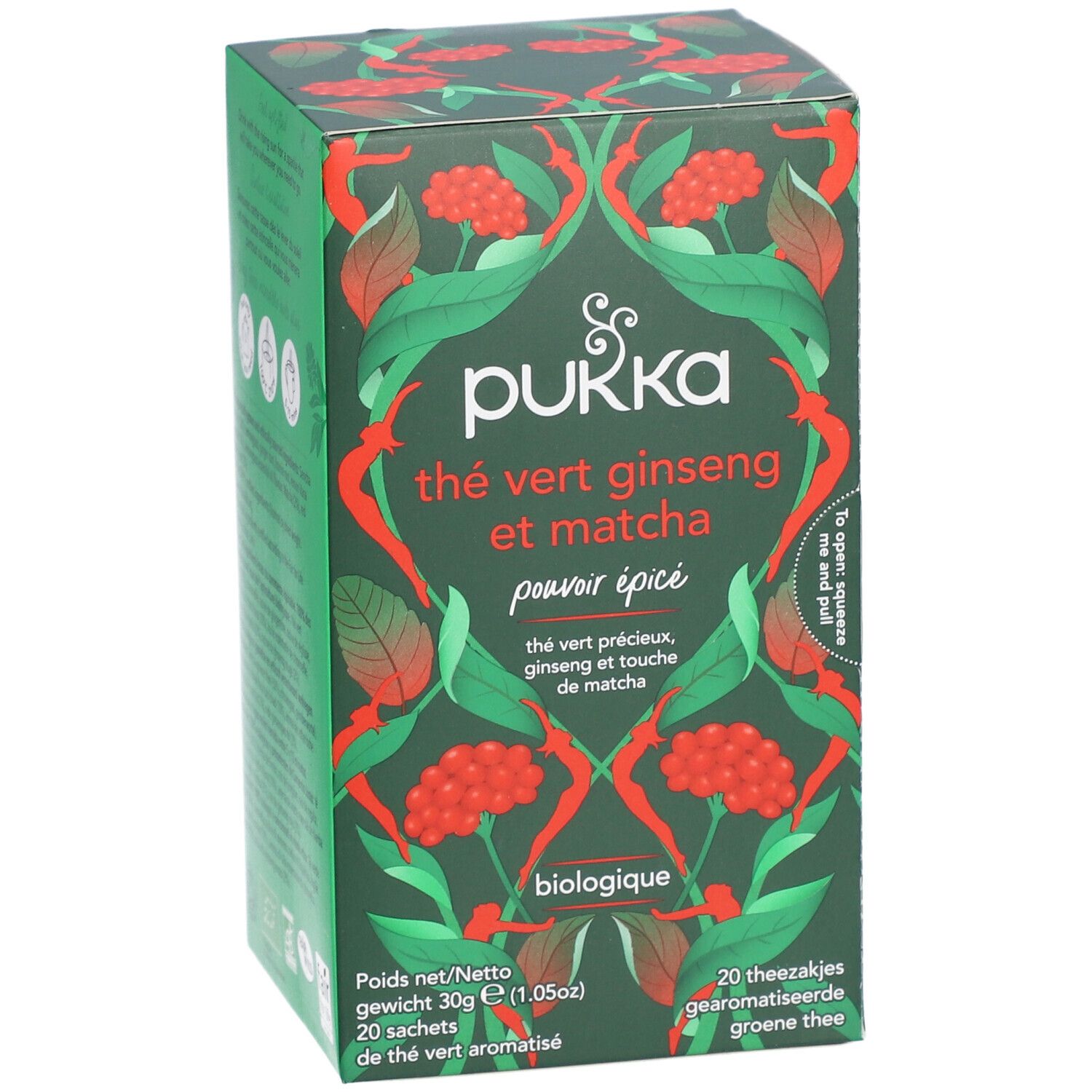 pukka Thé Vert Matcha Ginseng