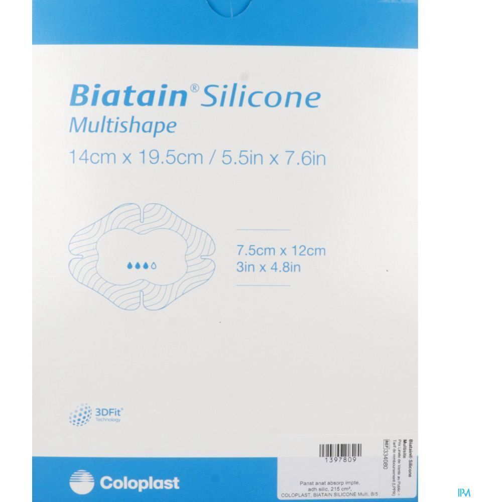 Biatain® Silicone Multisite 19,5 cm x 14 cm