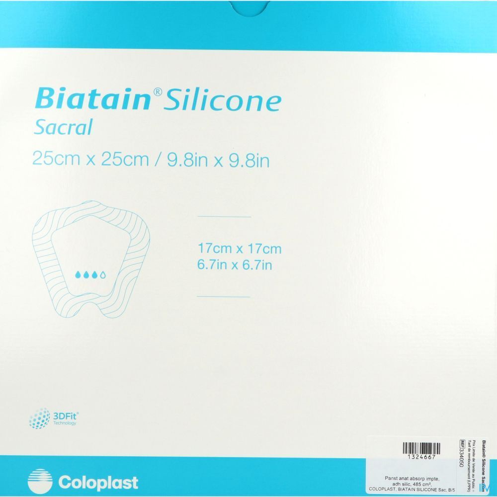Biatain® Silicone Sacrum 25 cm x 25 cm
