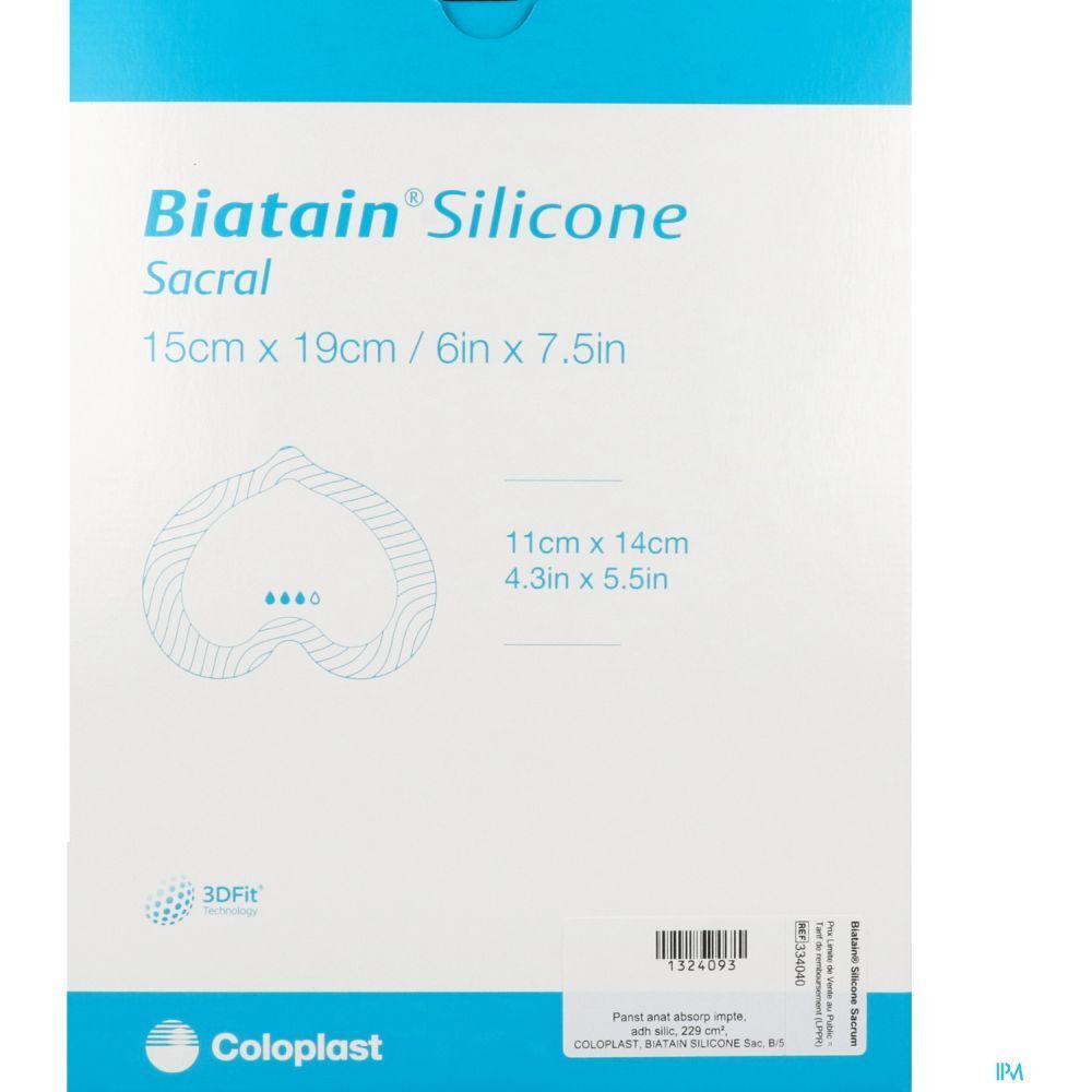 Biatain® Silicone Sacral 10 cm x 14 cm