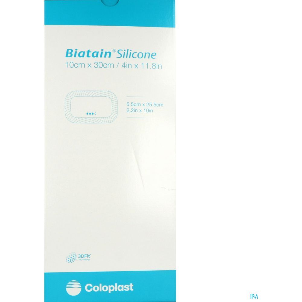Biatain Silicone de Coloplast 10 x 30 cm