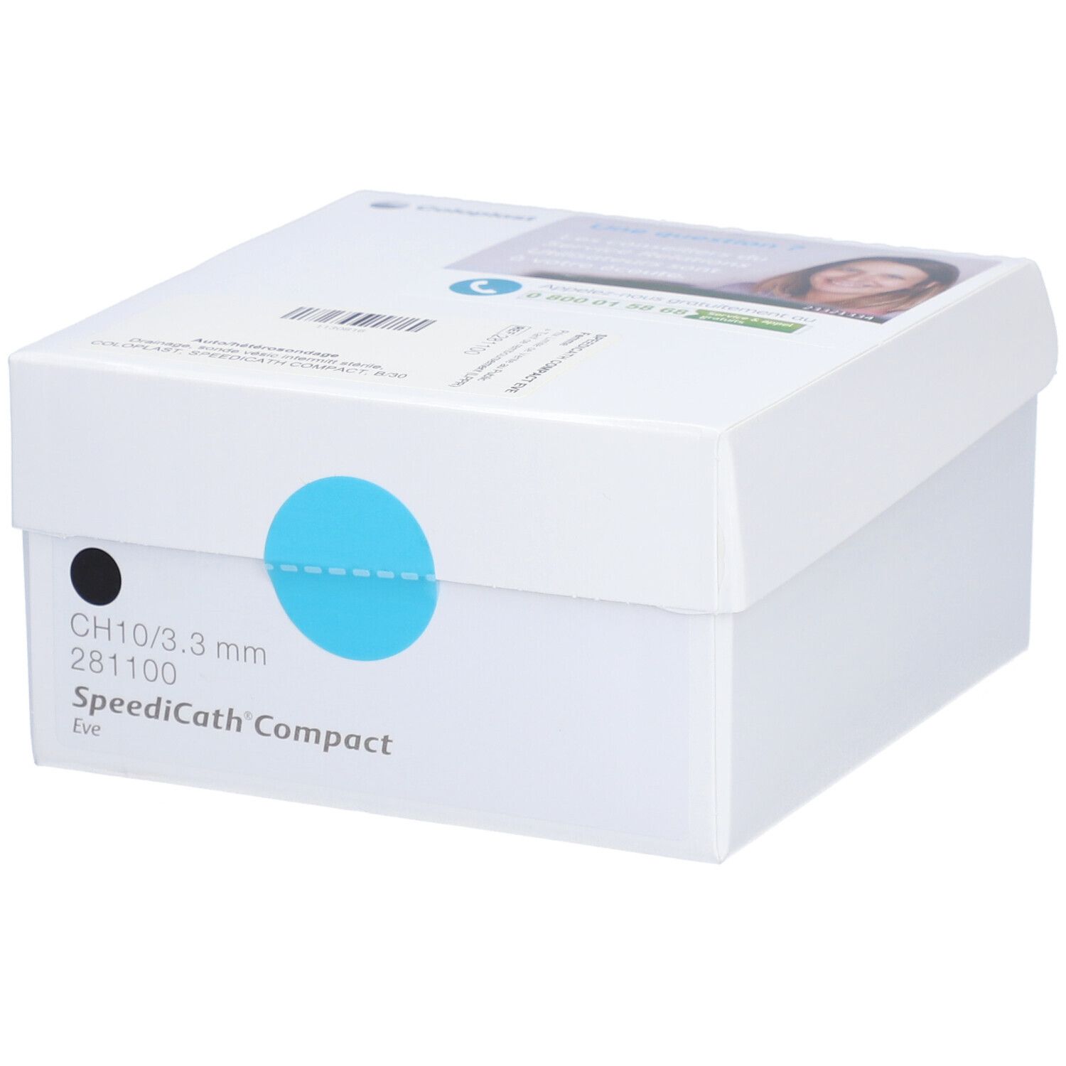 SPEEDICATH COMPACT EVE - Sonde vésicale autolubrifiée, droite, type Nélaton, compacte, pou