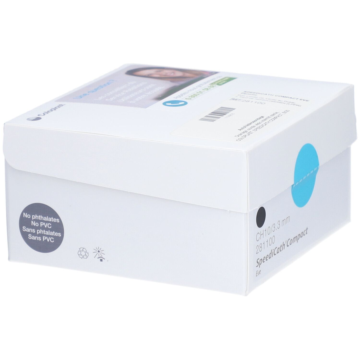 SPEEDICATH COMPACT EVE - Sonde vésicale autolubrifiée, droite, type Nélaton, compacte, pou