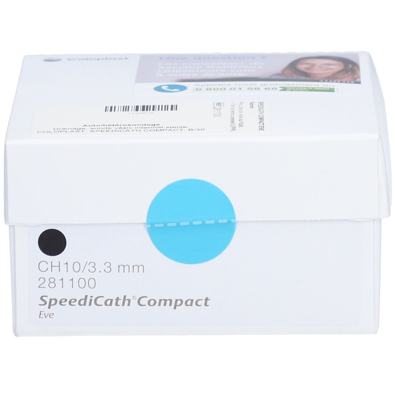 SPEEDICATH COMPACT EVE - Sonde vésicale autolubrifiée, droite, type Nélaton, compacte, pou