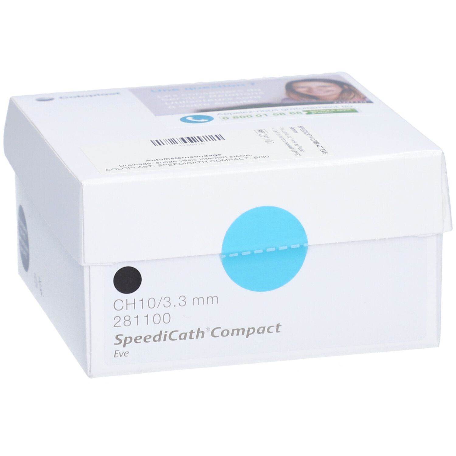 SPEEDICATH COMPACT EVE - Sonde vésicale autolubrifiée, droite, type Nélaton, compacte, pou