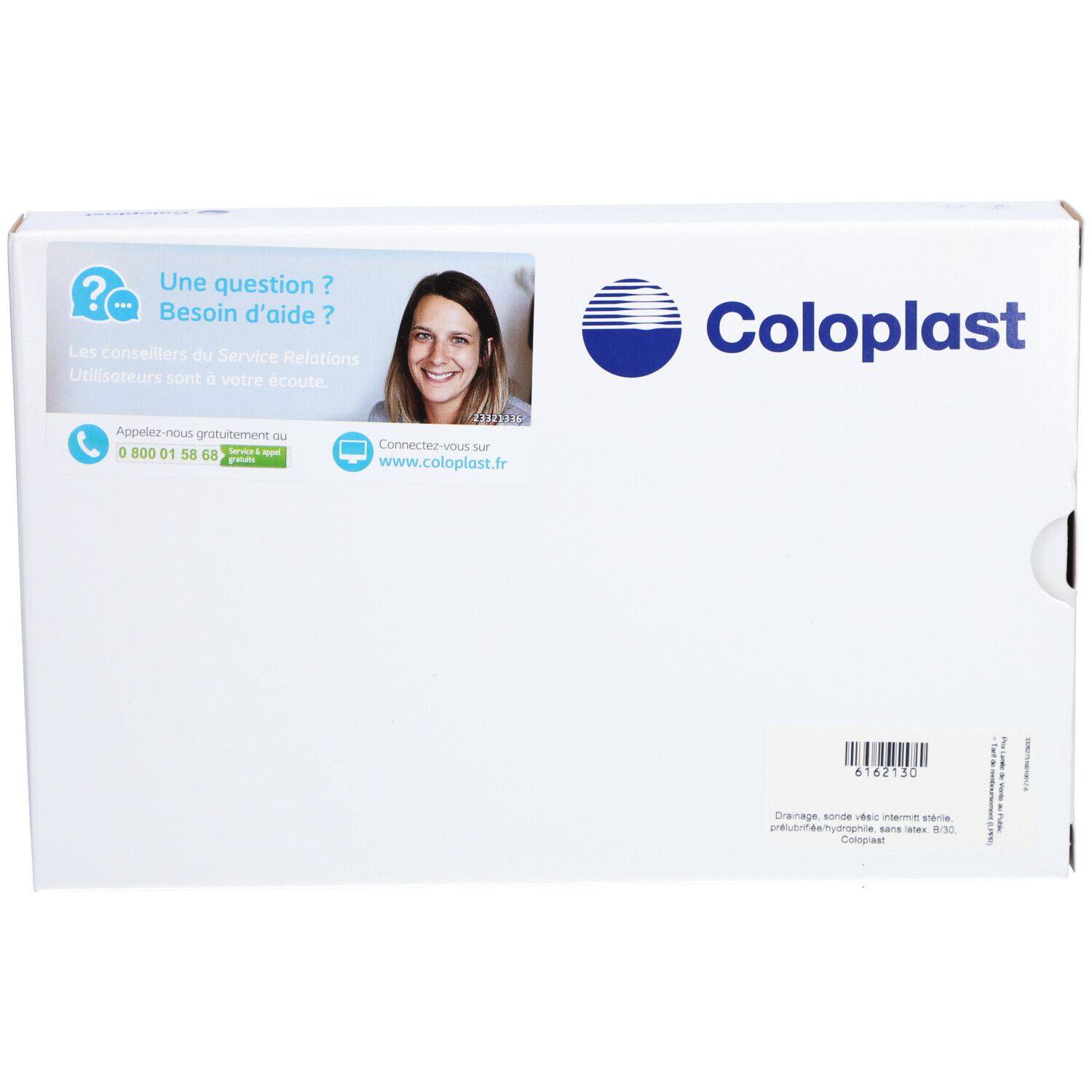 SPEEDICATH - Sonde vésicale autolubrifiée, droite, type nélaton, pour femme. CH 16, godet