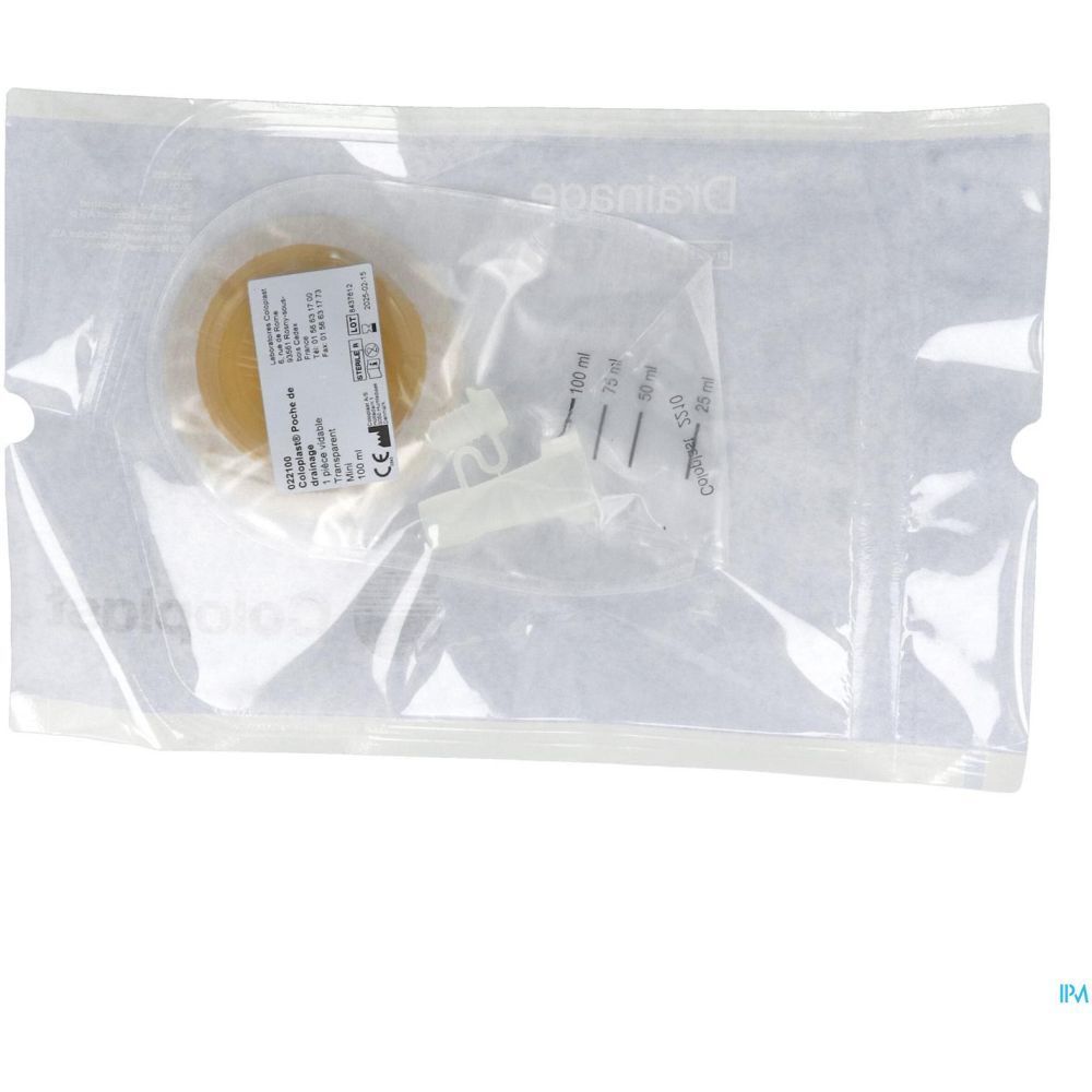 COLOPLAST DRAINAGE - Poche de drainage vidangeable, système 1 pièce, à découper, stérile.