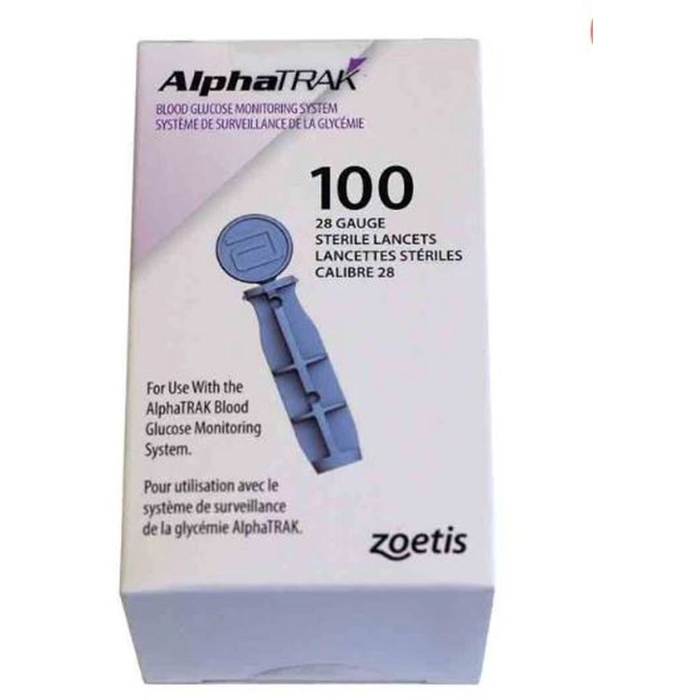 ALPHATRAK LANCETTE STERILE 28G 100
