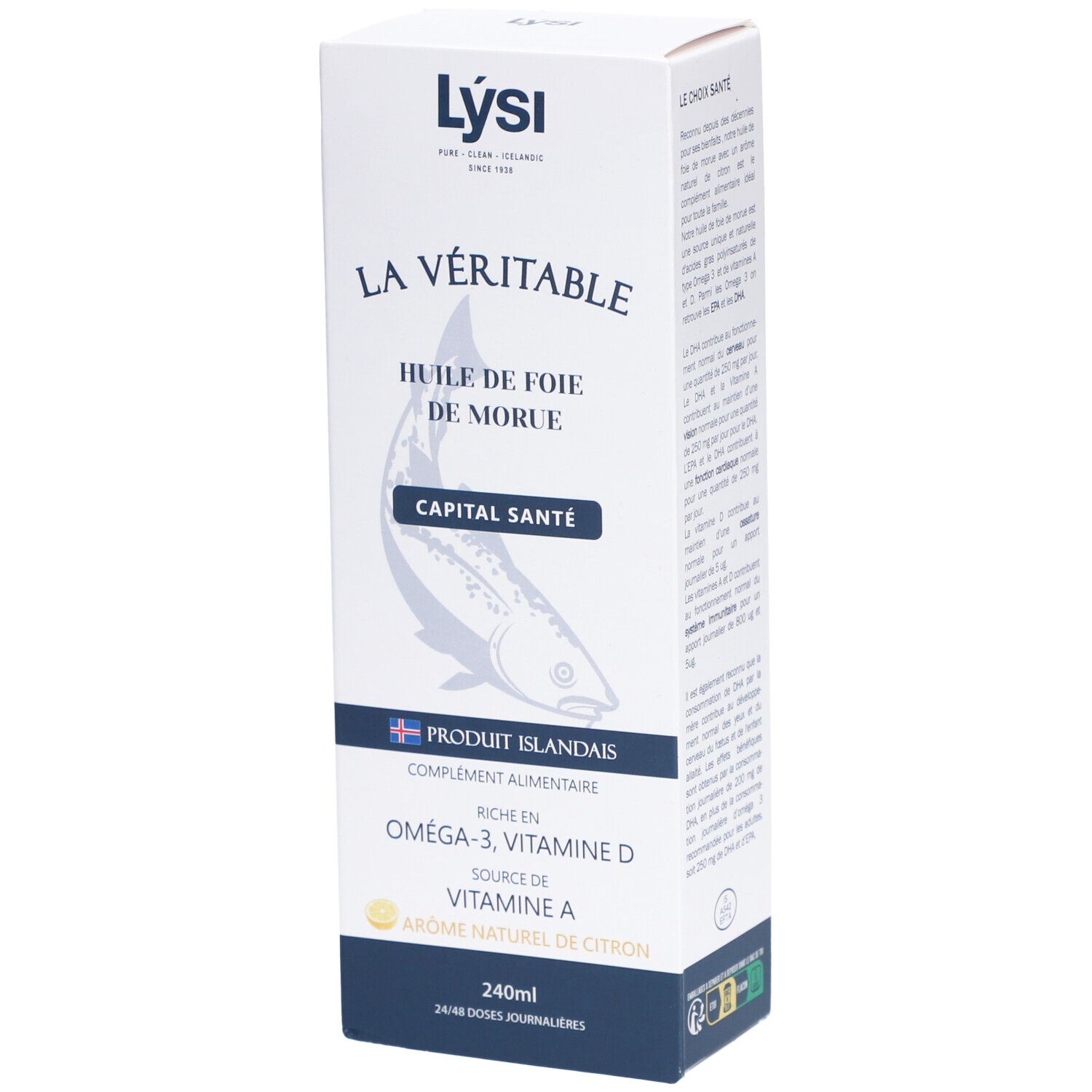 Lysi - Huile de foie de morue naturelle