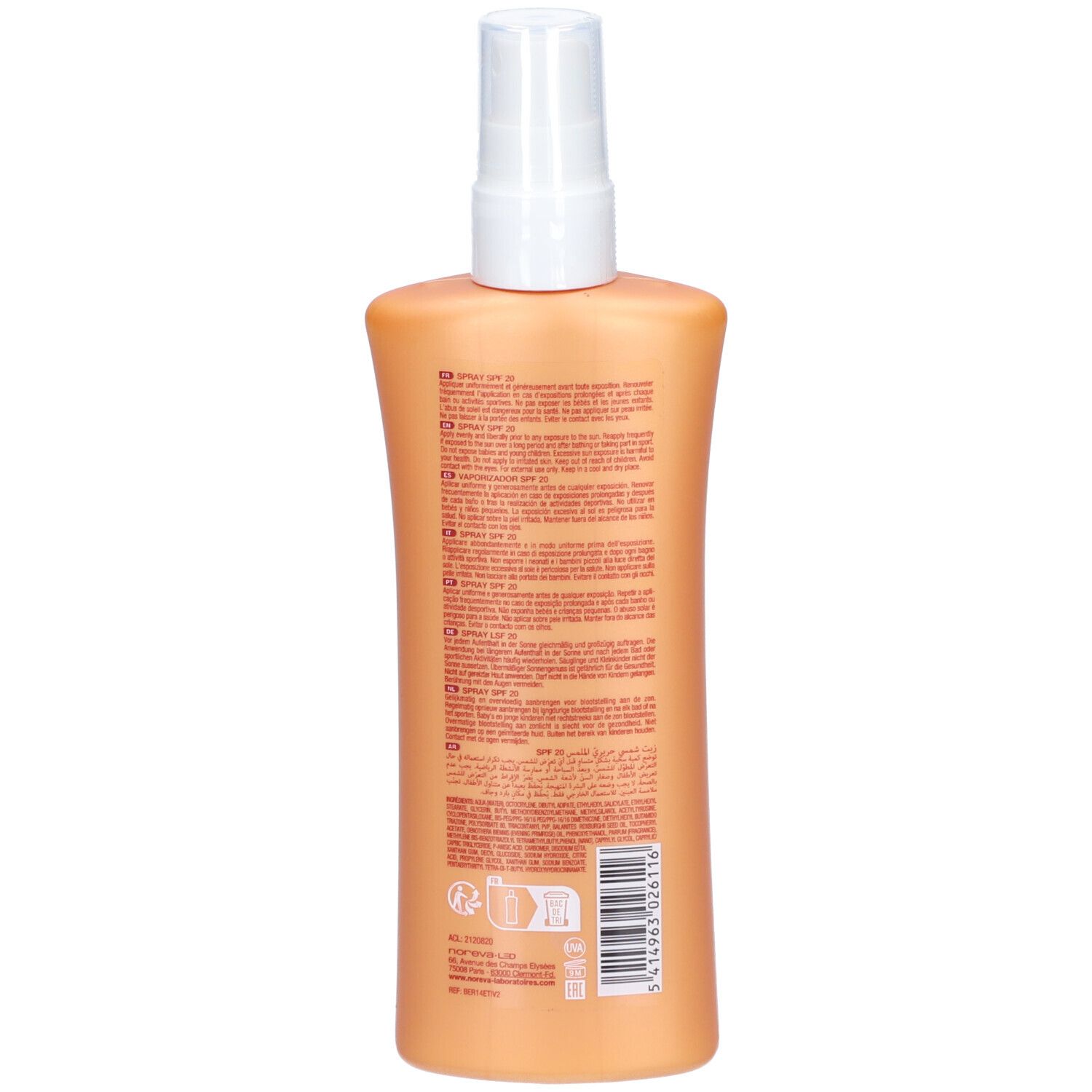 BERGASOL BRONZAGE PASSION LAIT SOLAIRE SPF 20 - Lait solaire protection moyenne, SPF 20.