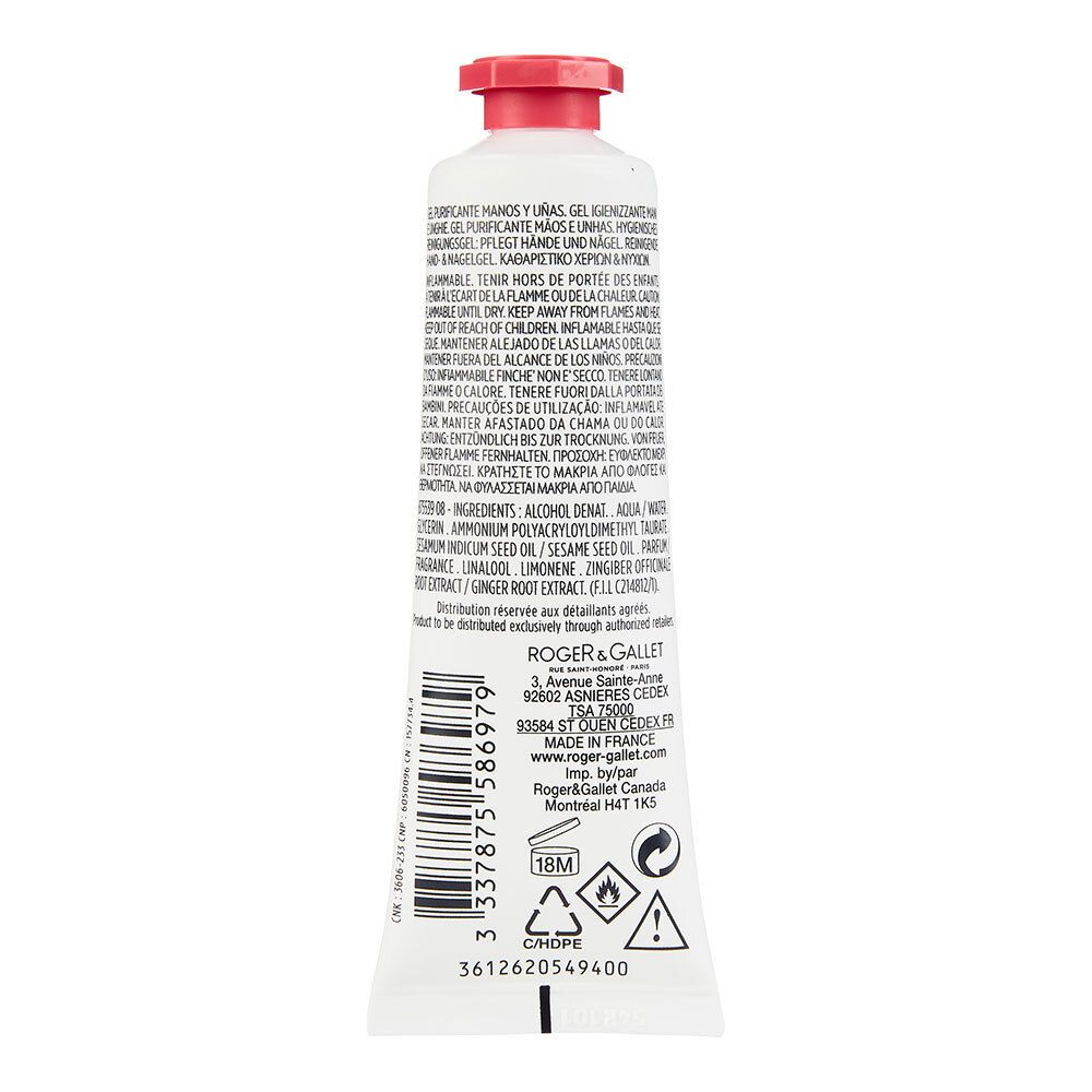 Roger & Gallet Gel mains et ongles purifiant au Gingembre Rouge