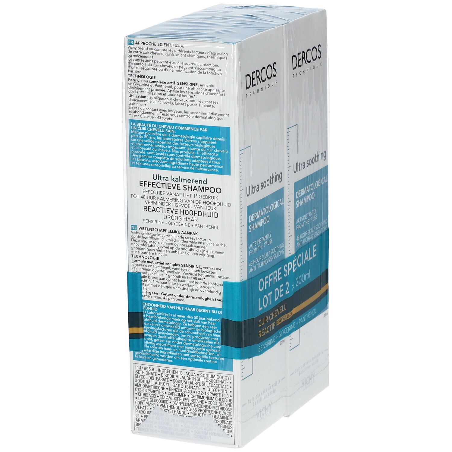 VICHY DERCOS TECHNIQUE Shampooing Ultra Apaisant Cheveux Secs