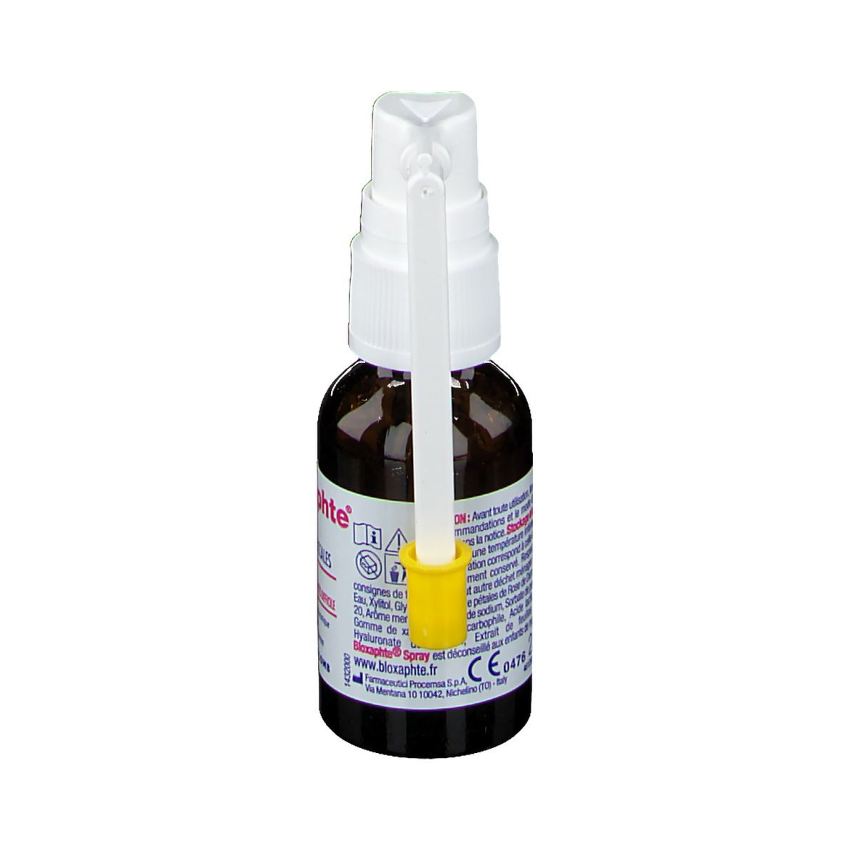 Bloxaphte Spray Multidirectionnel Zones Difficiles d'Accès Aphtes - Lésions Buccales 20 mL