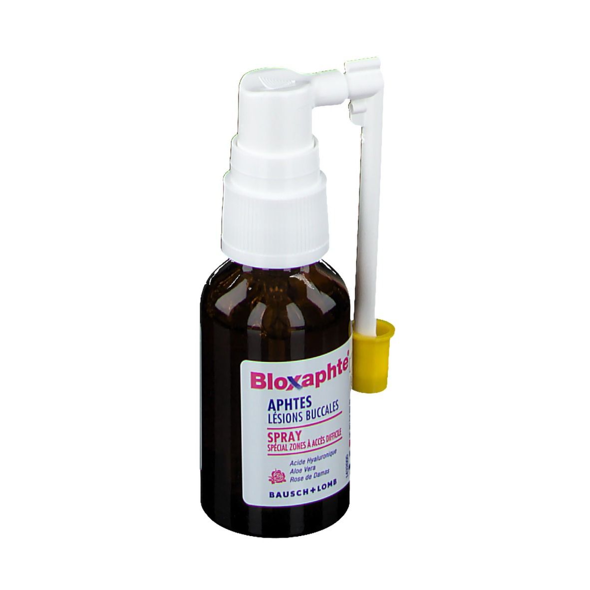 Bloxaphte Spray Multidirectionnel Zones Difficiles d'Accès Aphtes - Lésions Buccales 20 mL