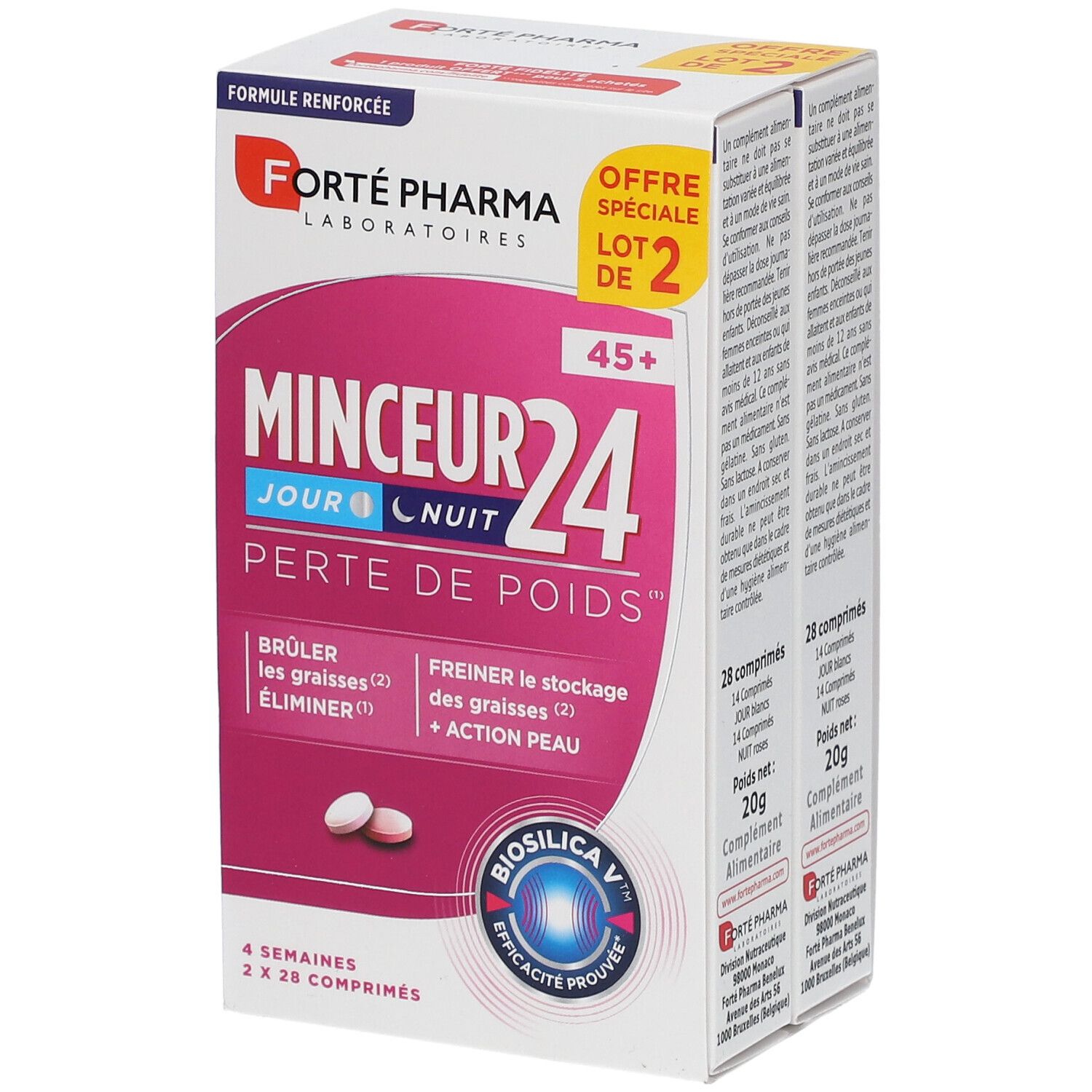 Achetez Forte Pharma Minceur 24 Fort 45+ 2X28 comprimés moins cher