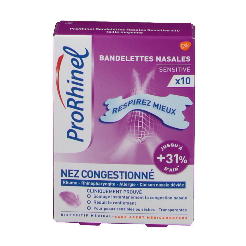 ProRhinel Bandelettes nasales sensitive