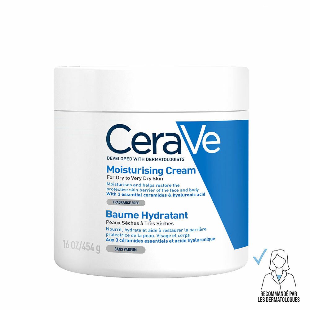 CeraVe Baume Hydratant visage et corps pour les peaux sèches à très sèches  454ml 454 g - Redcare Pharmacie