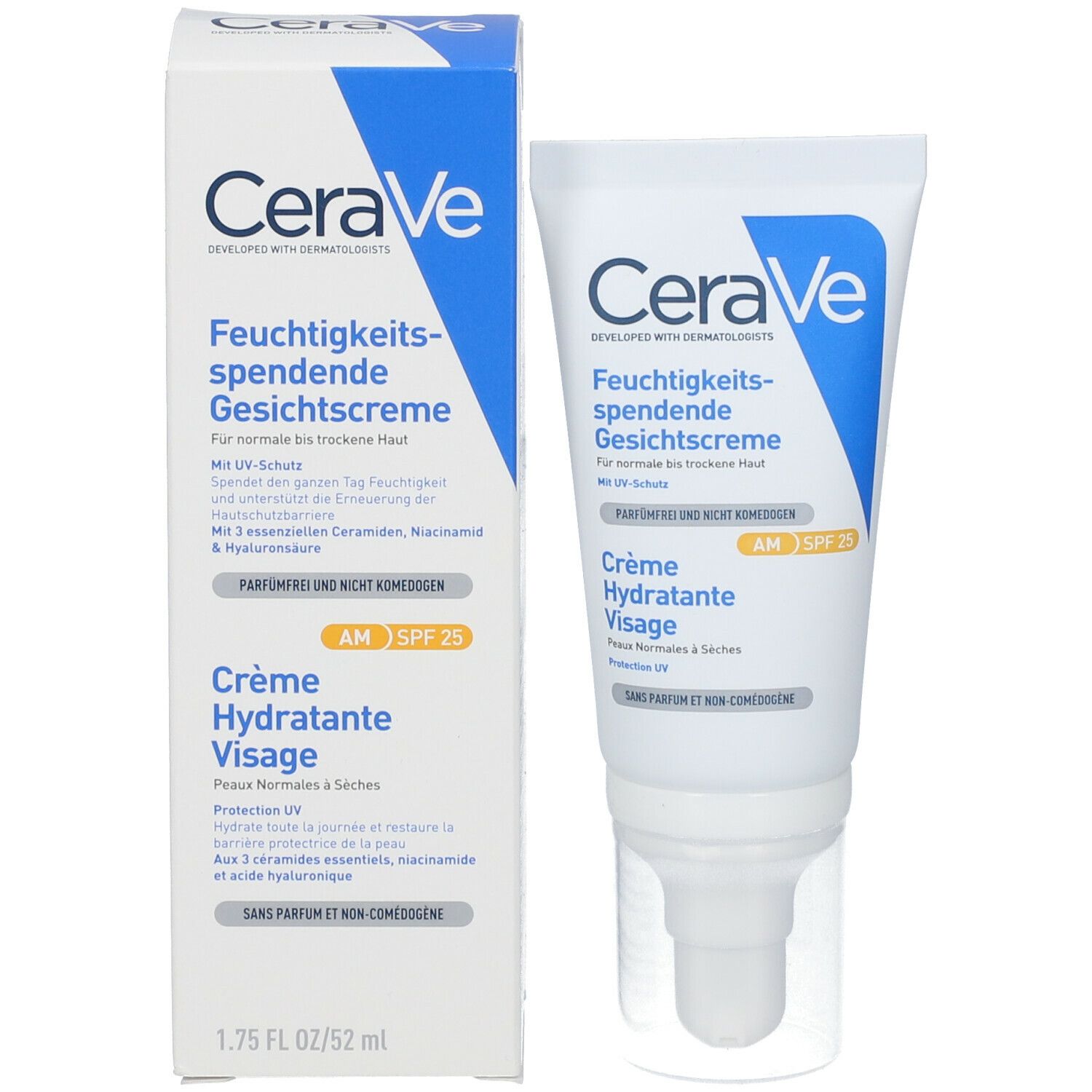 CeraVe Crème Hydratante Visage Spf25 - 52ml Maroc