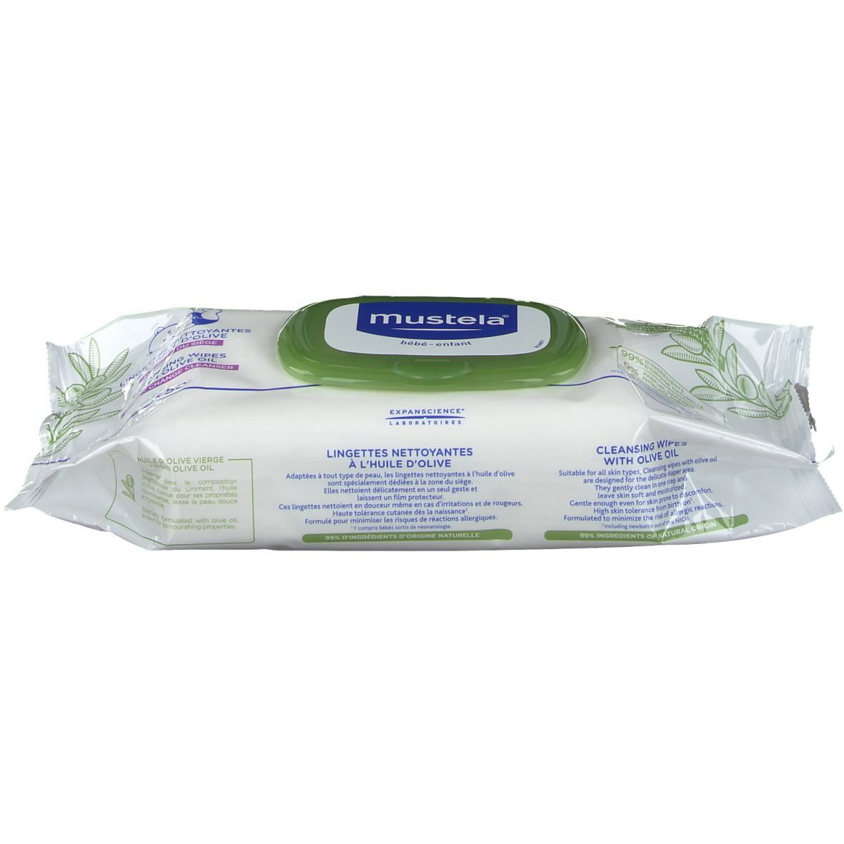 mustela® Lingettes Nettoyantes à l’Huile d'Olive