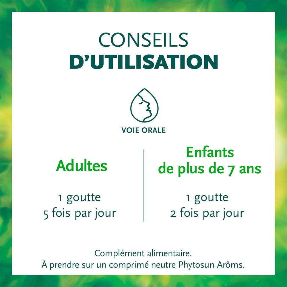 PHYTOSUN AROMS - Huile Essentielle Lavande Fine Bio - HEBBD - 100 % Pure & Naturelle - Contribue à La Relaxation - 100% Bio