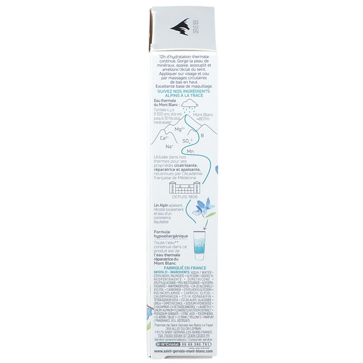 Saint-Gervais MONT BLANC Soin essentiel hydratant 12H 40 ml