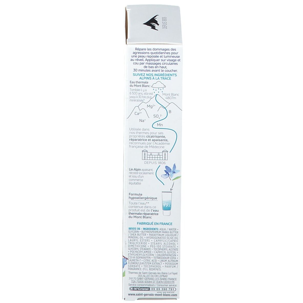 Saint-Gervais MONT BLANC Soin de nuit réparateur 40 ml