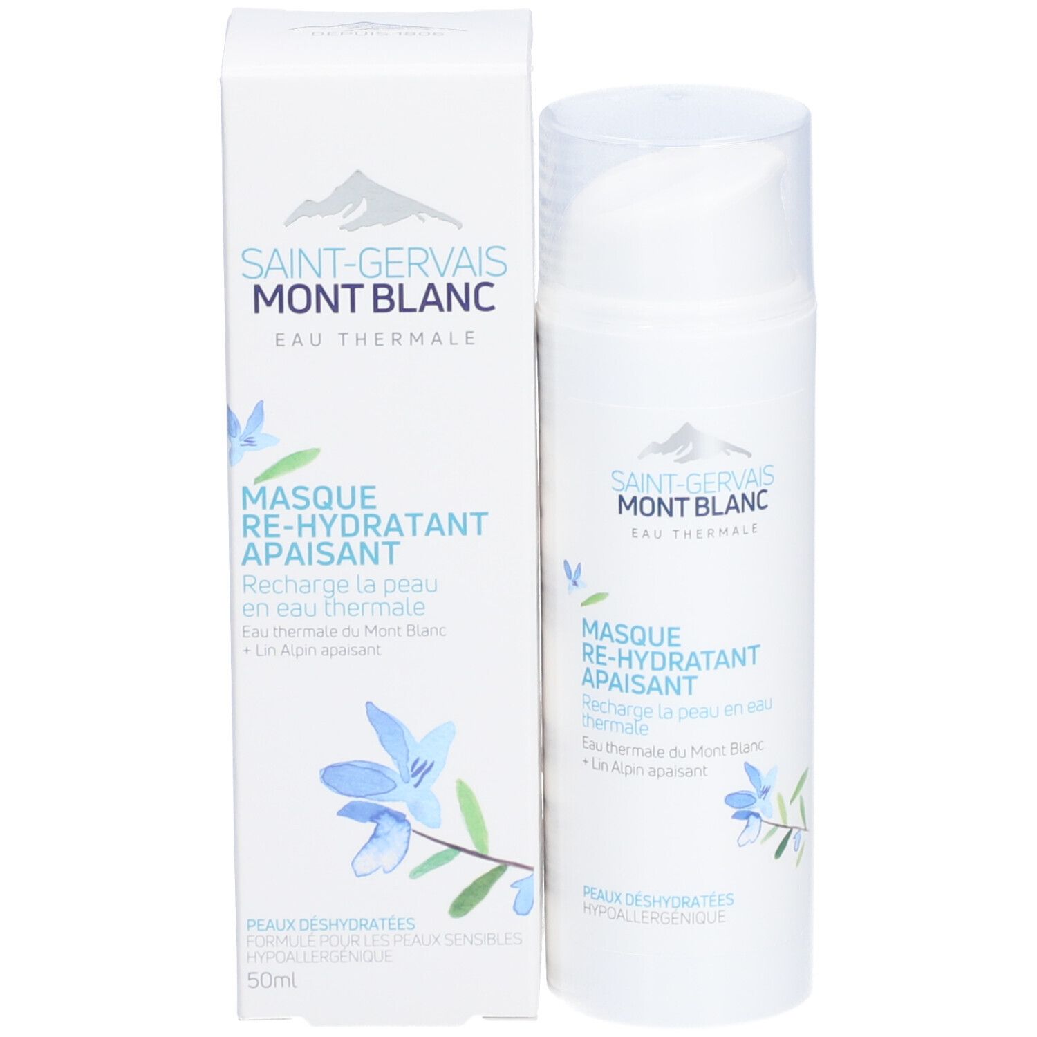 Saint-Gervais MONT BLANC Masque réhydratant apaisant 50 ml