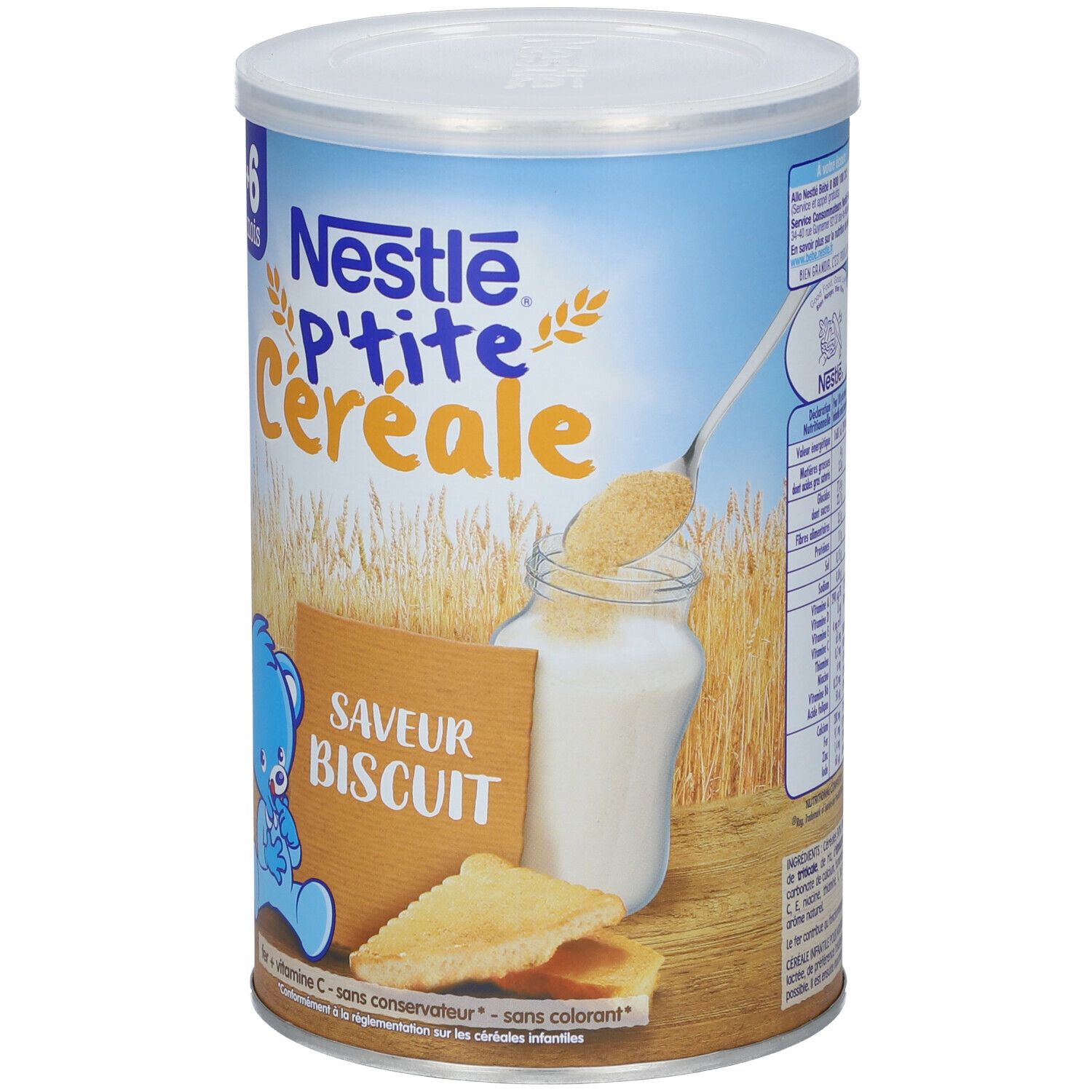 Nestlé P'tite Céréale saveur biscuit pour bébé
