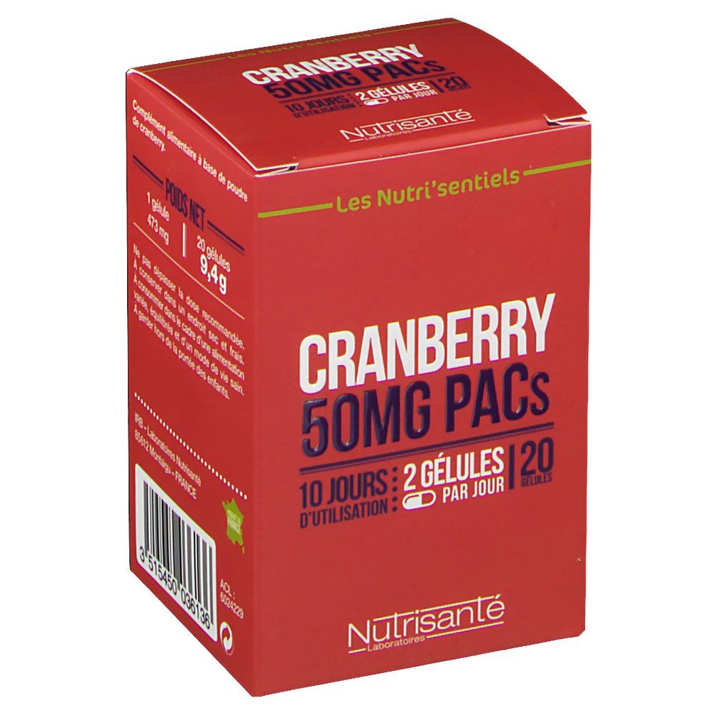 Nutrisanté Les Nutri'sentiels Cranberry 50 mg PACs