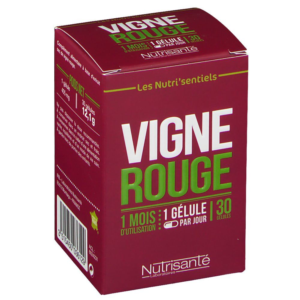 Nutrisanté Les Nutri'sentiels Vigne Rouge 60 pc(s) - Redcare Pharmacie