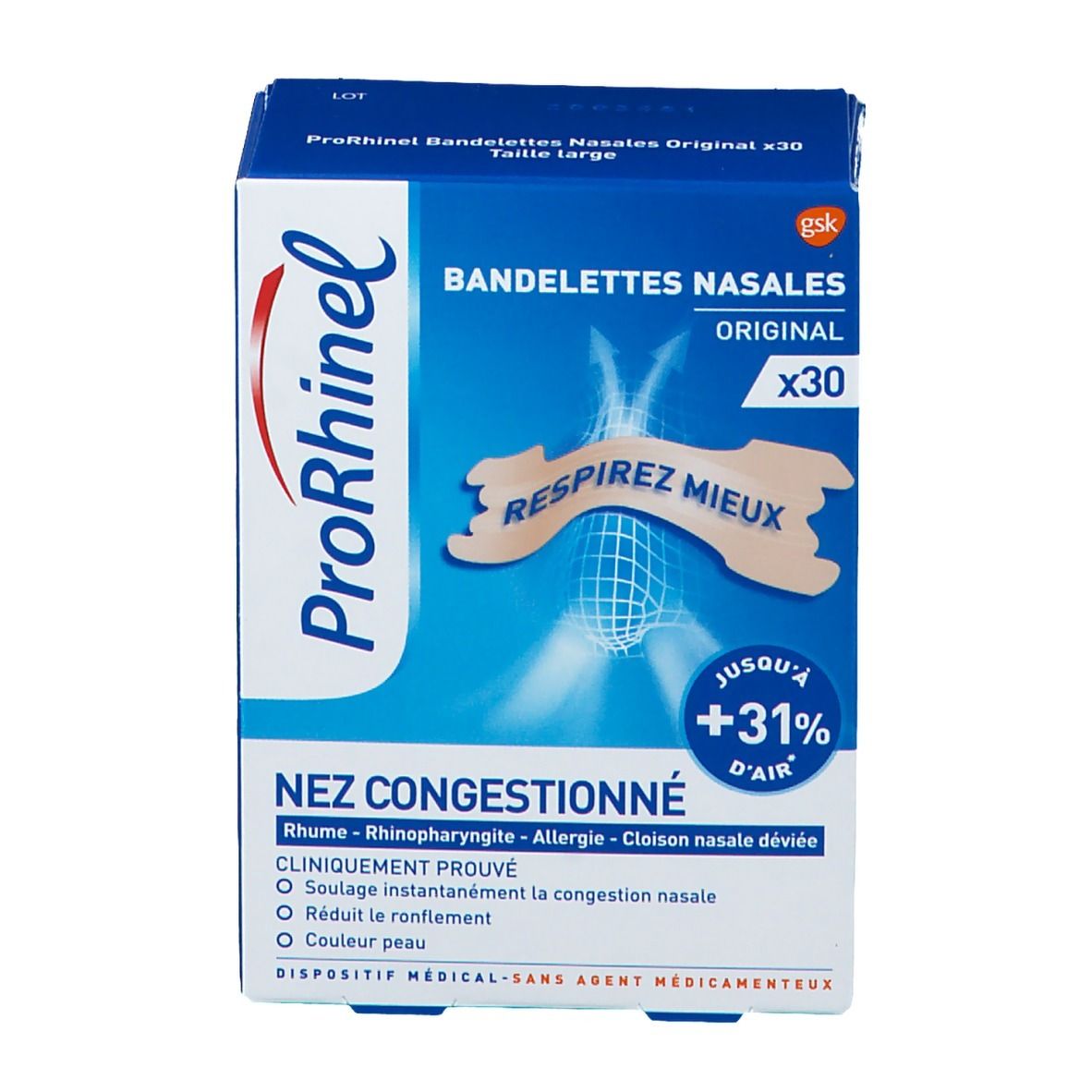 ProRhinel Bandelettes Nasales original