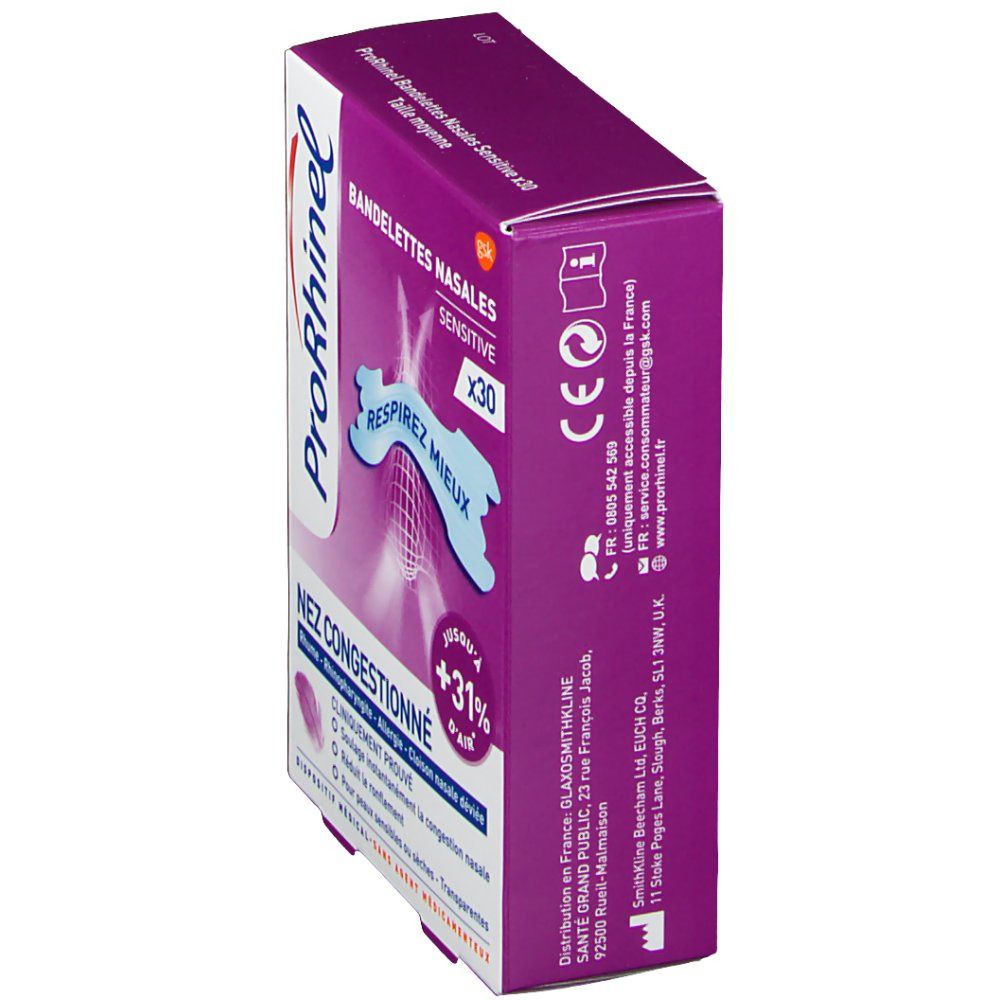 ProRhinel Bandelettes Nasales Sensitive