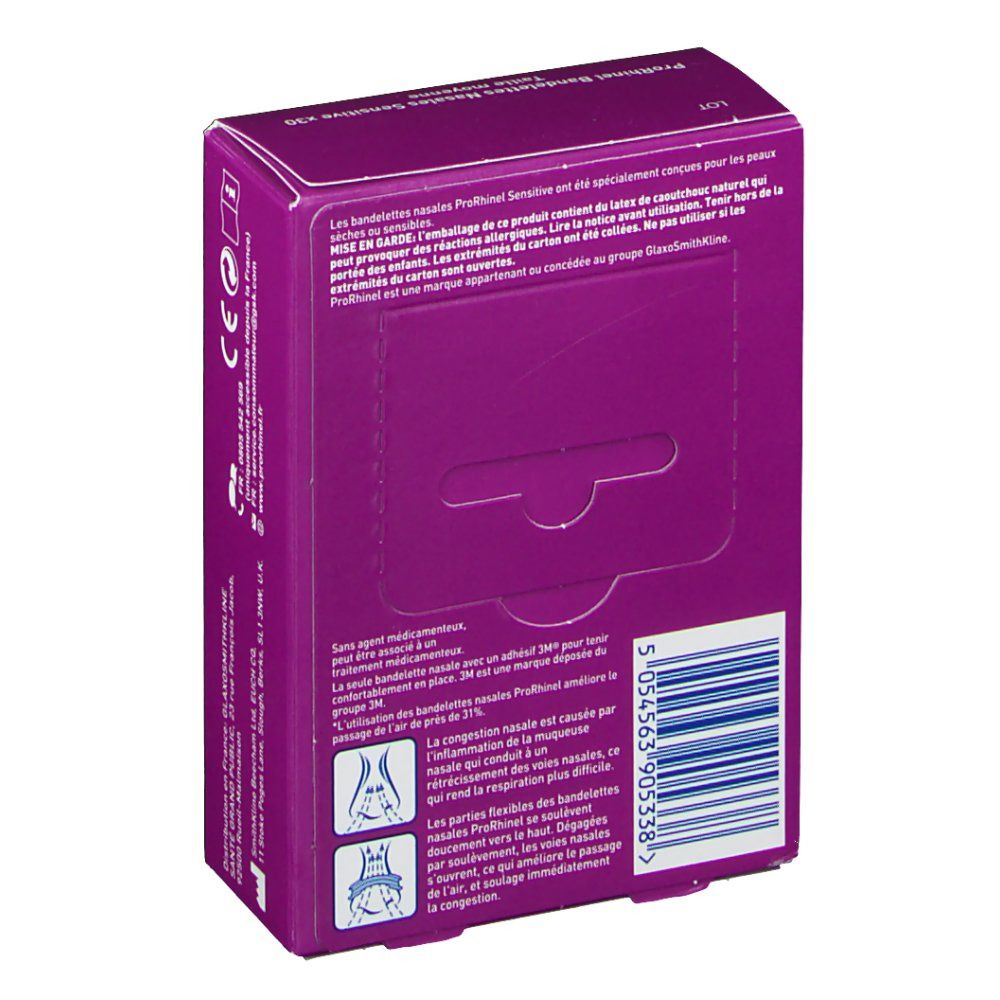 ProRhinel Bandelettes Nasales Sensitive