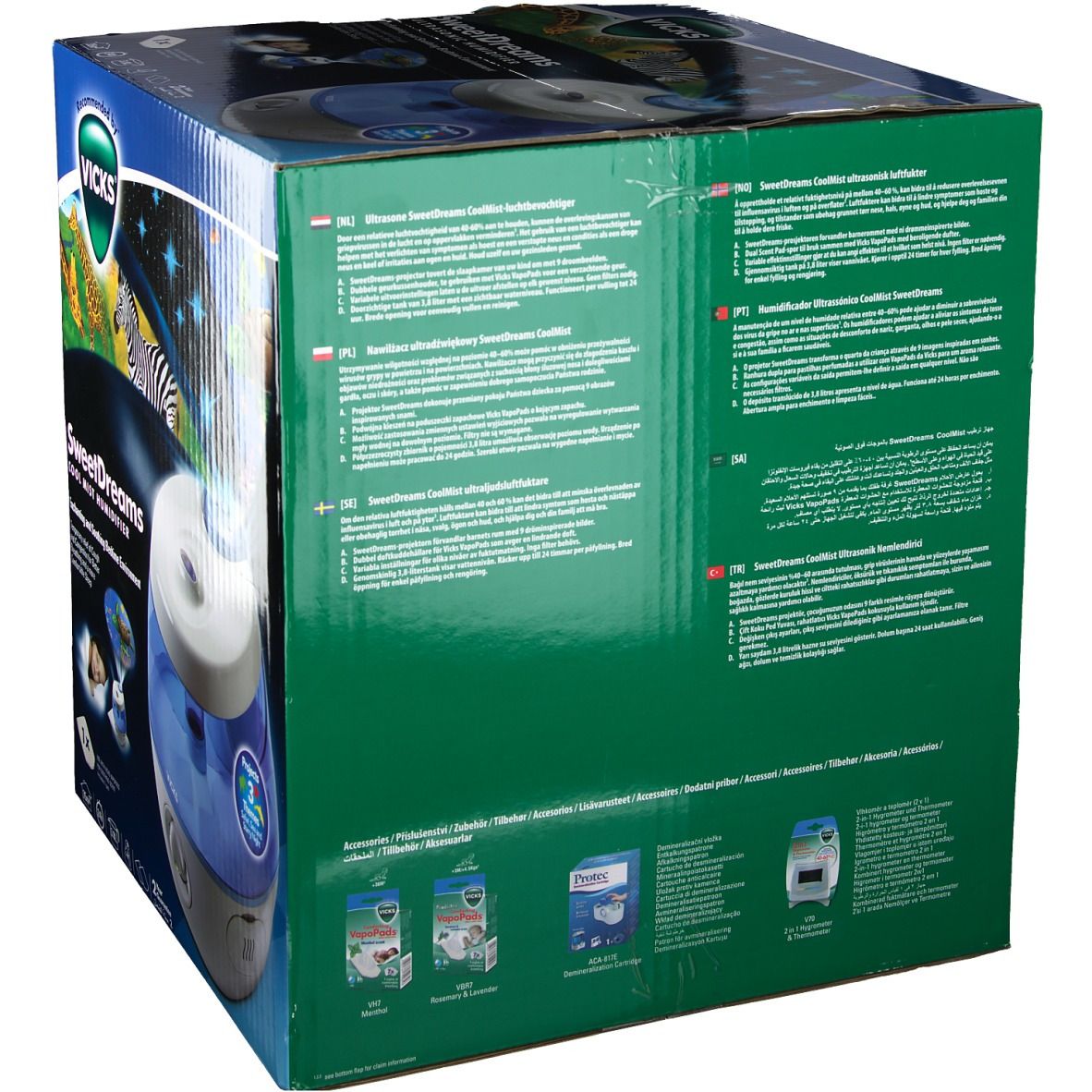 VICKS® V-1700 Comforting Vapors Diffuseur électrique Menthol