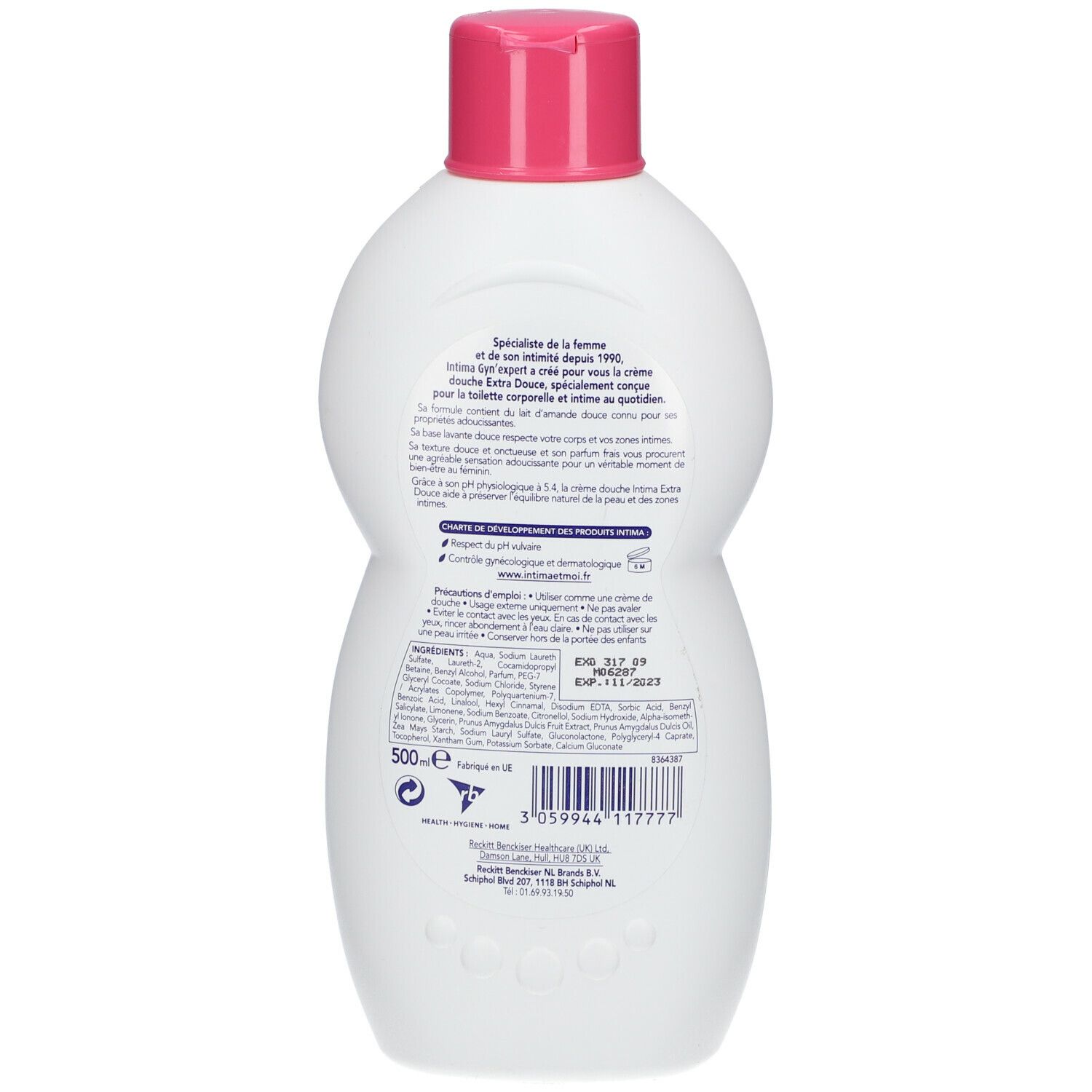 Intima Crème Douche 2 en 1