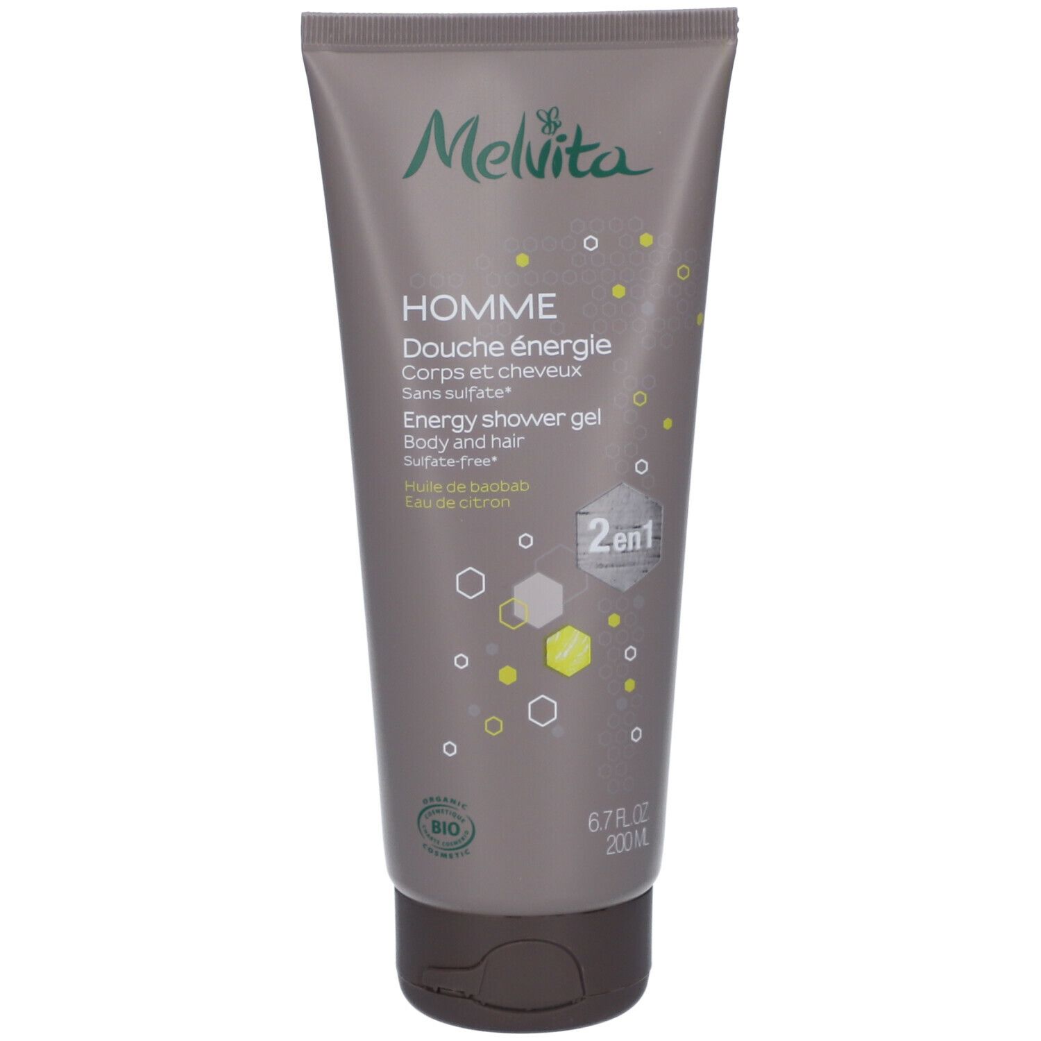 Melvita HOMME Douche Énergie 2 en 1