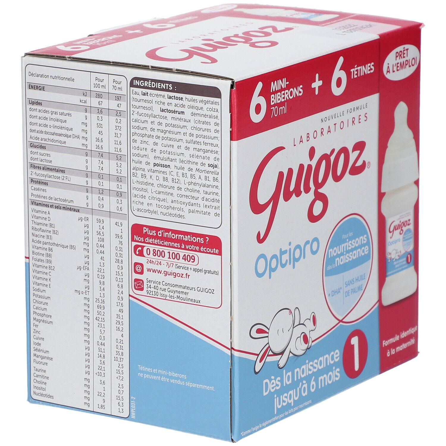 Guigoz® Optipro 1er âge lait en poudre dès la naissance 420 ml