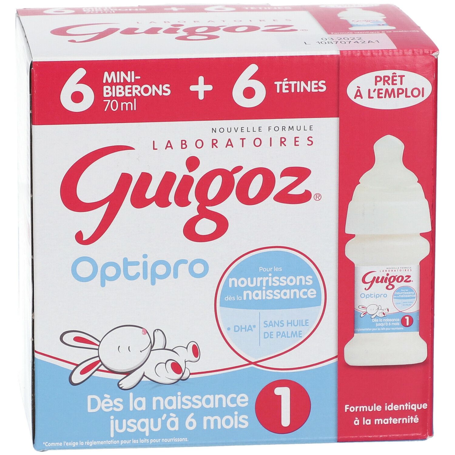 Boîtes guigozs optipro 1er age - Guigoz