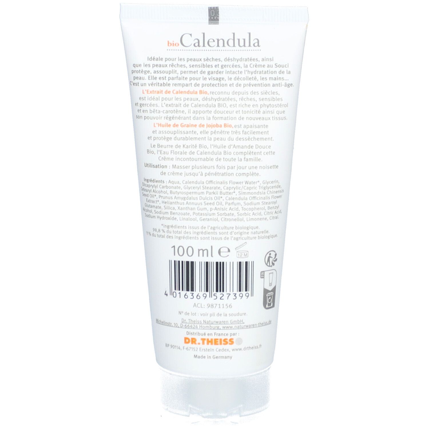 DR THEISS Bio Calendula Crème au Souci