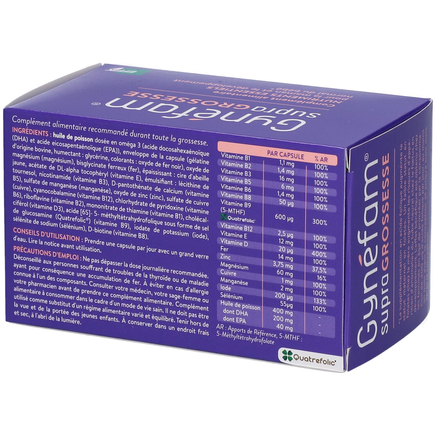 Gynéfam Supra Grossesse - 90 capsules - Pharmacie en ligne
