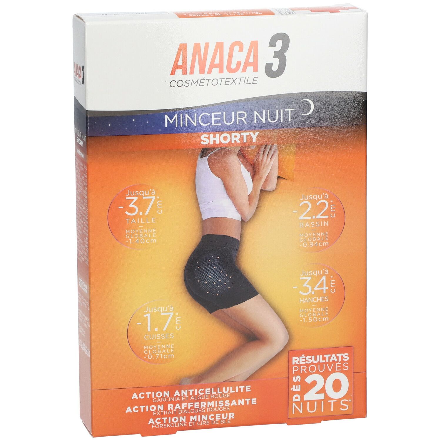 ANACA3 Minceur Nuit Shorty S/M